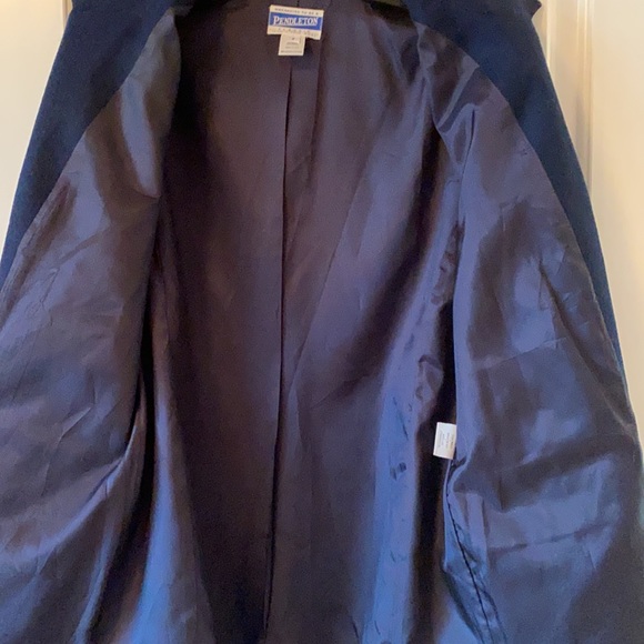 Vintage Pendleton Wool Blazer - Navy Blue - Picture 3 of 7